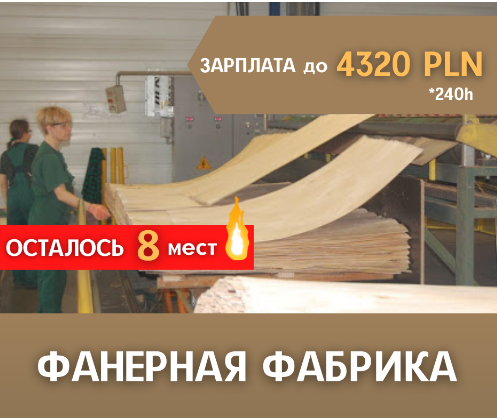 РАБОТНИК ФАНЕРНОЙ ФАБРИКИ