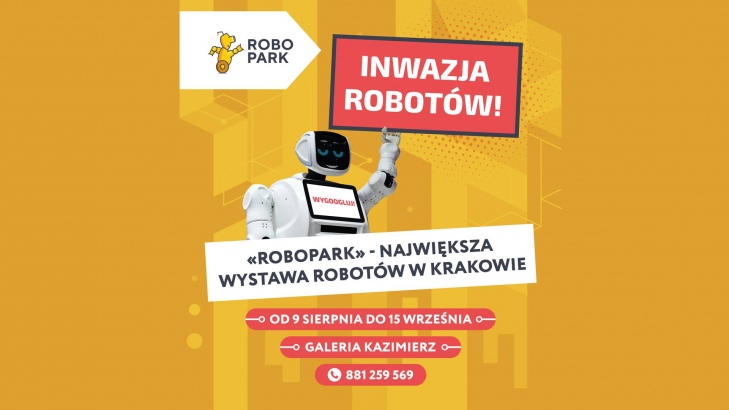 Wystawa robotów Robopark w Galerii Kazimierz