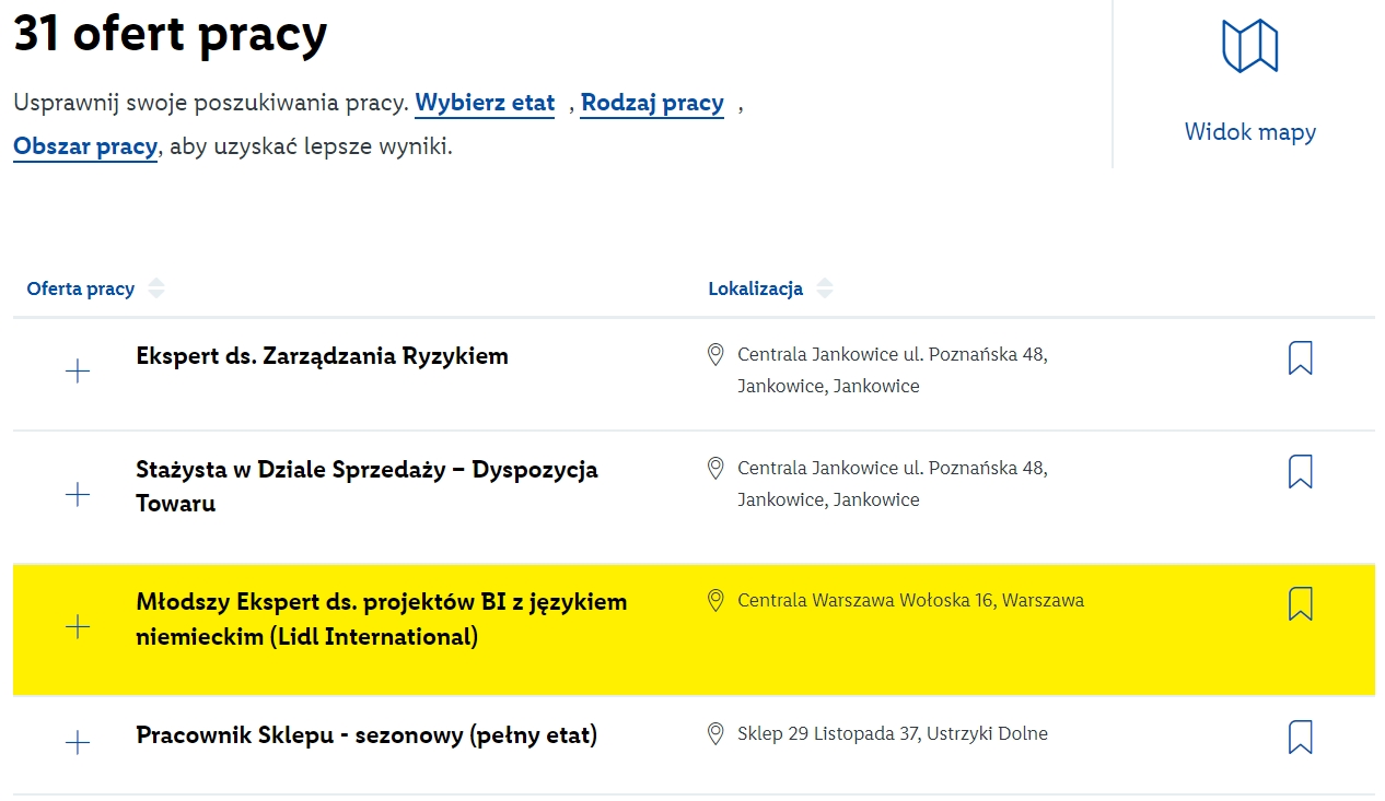 Перелік вакансій