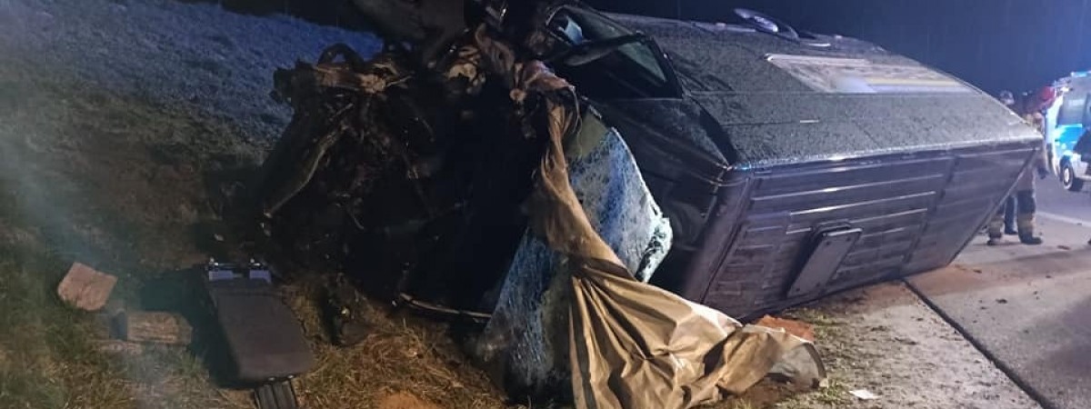 У Польщі в серйозну нічну ДТП потрапив бус із українцями 