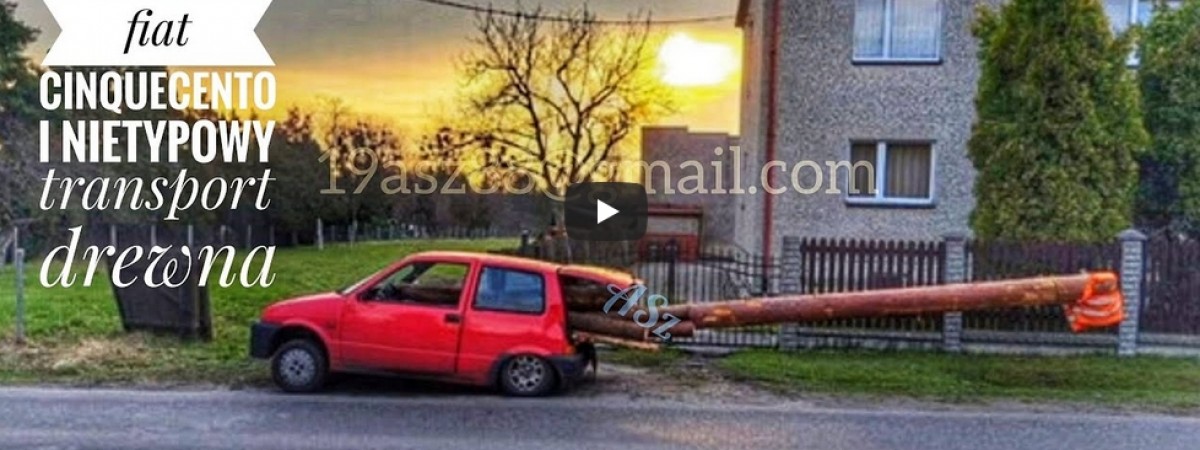 У Польщі водій малого Fiat став зіркою Інтернету через свій вантаж (ВІДЕО)