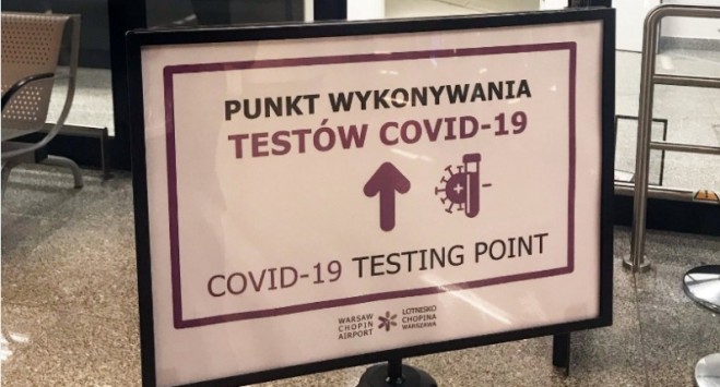 Аеропорти в Польщі, де з 15 грудня можна зробити COVID-тест в зоні прильоту