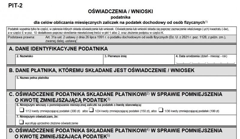 Заява PIT-2 в Польщі. Працівники можуть подати її своєму роботодавцю, щоб отримувати вищу зарплату на руки